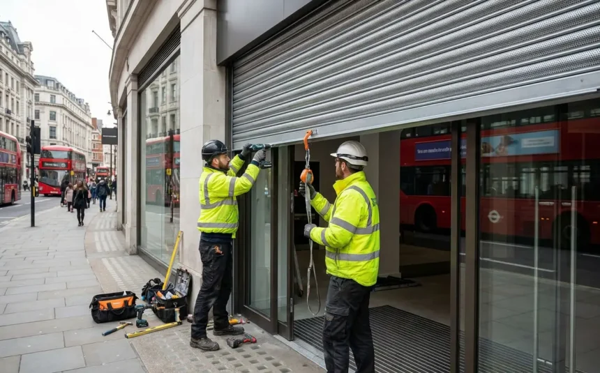 Commercial Roller Shutters Commercial roller shutters installed for retail shops warehouses and business properties