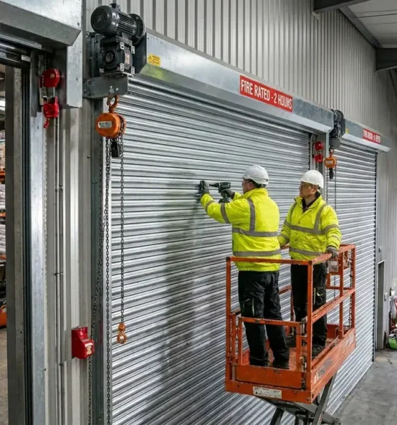 Fire rated rolling shutters installed for commercial and industrial properties in London