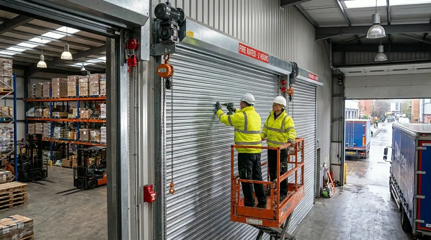 Fire rated rolling shutters installed for commercial and industrial properties in London