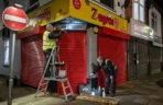 Commercial roller shutter installation project for warehouse entrance in London